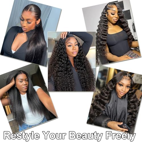 13x6 Body Wave Lace Front Wigs Human Hair Pre Plucked 250% Density HD Transparent Lace Frontal Wigs Human Hair for Women 12A Glueless Wigs with Baby Hair (250% density 13x6 Body wig, 24 Inch)