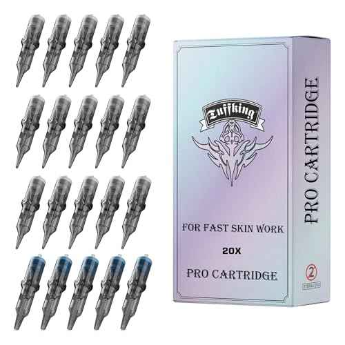 20pcs Tattoo Needles Cartridge, Disposable Tattoo Needle Cartridges for Tattoo Machine Supplies, 20PCS Assorted Mixed Size #12 3RL 5RL 7RL, #12 7M1, Round Liner Shader Magnum (3RL+5RL+7RL+7M1)