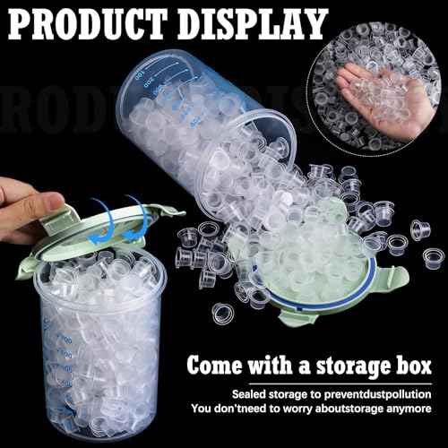 1015 Pcs Tattoo Skin Practice Kit Included 1000 Tattoo Ink Caps 3 Storage Containers 2 Ink Cup Holders 5 Practice Skins 3mm 5 Paper Transfer for Tattoos Supplies