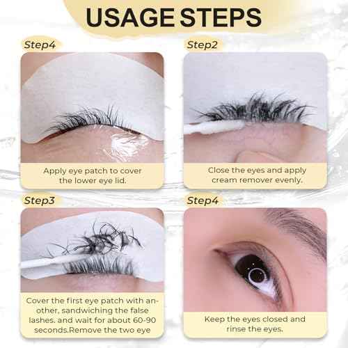 Eyelash Extension Remover - Fast Dissolve No Damage to Natural Lash - Professional Adhesive Remover Supplies
