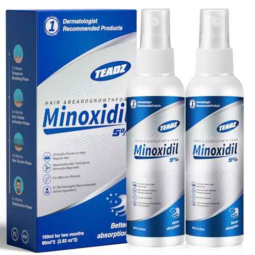 5% Minoxidil for Men and Women£¬Minoxidil hair growth products£¬Intense Hair Growth Serum£¬May Promote Faster, Stronger, Thicker Hair Growth to Fight Hair Loss and Thinning Hair£¨2.82 oz*2£©