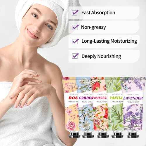 10 Pack Hand Cream Gift Set,Stocking Stuffers for Teen Girls,Women,Christmas Gifts for Coworker,Teacher Gifts for Women,Thank You Gifts,Natural Fragrance Travel Size Lotion Hand Cream for Dry Hands
