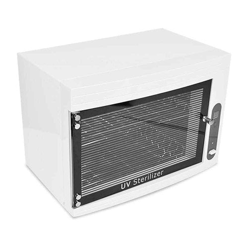 QUTUNI 8L UV Cleaning Cabinet, High Capacity Nail Tool Cleaning Machine with Timer for Bottle Manicure Spa Barber Tool Equipment Cleaning