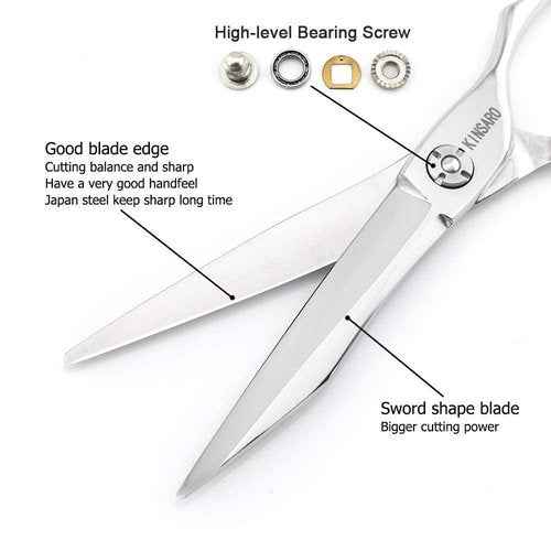 Hair scissors Hair shears 6 Inch and Hair thinning scissors 5.75 Inch 440C Kinsaro
