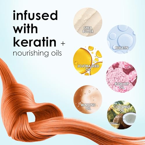 Keracolor Color + Clenditioner 3-in-1 Color-Depositing Conditioner, Gently Cleanses & Conditions, Semi-Permanent Hair Color, 23 Shades, 12 Fl Oz