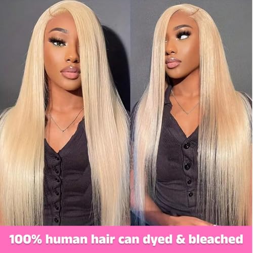 613 Straight Bundles Human Hair 30 Inch Blonde Bundles HumaHair 14A Grade 100% Unprocessed Brazilian Virgin RavHair Weave Extensions for women 100g