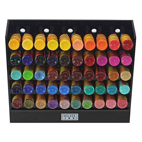 Acrylic Vertical Display Stand Organizer For 1oz Tattoo Ink Bottles. Keeps Your Items Organized, Secured and Ready to use.