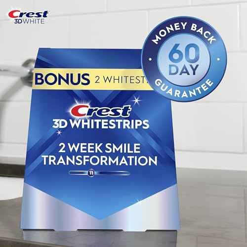 Crest 3D Whitestrips Glamorous White, 3D White, Teeth Whitening Strip Kit, 32 Strips (16 Count Pack) - Crest Teeth Whitening Strips, Teeth Whitening Kit - Packaging May Vary