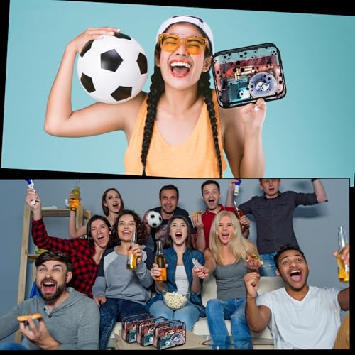 Kacctyen 20 Pcs Soccer Clear Makeup Gift Bags Bulk for Team Girls Soccer Party Accessories Goodie Bags for Football Lovers Clear Cosmetic Bag PVC Waterproof Christmas Gift for Women