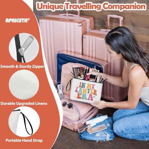 Lawyer Gifts for Women Retro Attorney Gift IN MY LAWYER ERA Zipper Bag for Law Student Attorney to be Graduation Gift Birthday Christmas Gifts for Sister Friends Singer Inspired Merch