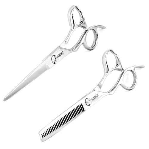 Hair Shears left hand 6 Inch Hair Scissors Thinning shears Left Hand Hair Cutting Scissors Lefty Left Handed 440C Kinsaro