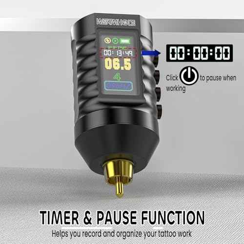 Wormhole Tattoo Gun 43pcs Tattoo Kit Wireless Tattoo Machine with Digital LED Display 1,800 mAh Battery Tattoo Cartridge Needles Tattoo Practice Pen Tattoo Supplies for Beginners WTK287 NEW