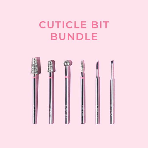 Kiara Sky Cuticle Bit Bundle - 6 Piece Set | Diamond Cuticle Drill Bits
