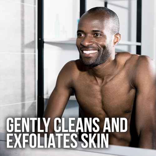 AXE Mens Shower Scrubber Tool, 2-Sided Detailer, Gray Color, Mesh Side for Lathering, Exfoliator for Smoothing Dry, Rough Skin