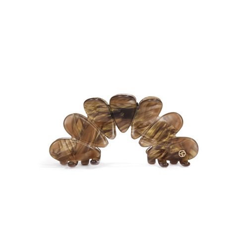 EVITA PERONI Hair Clip, Flower Hair Clips Large Hair Claw Clips for Thick Hair, Non Slip Strong Hold for Women Girls-Brown