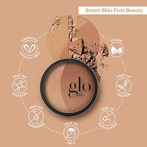 Glo Skin Beauty Bronzer Pressed Powder (Sunkiss) - Mineral Based Makeup Adds Warmth and Natural Contour for a Sun-Kissed Glow