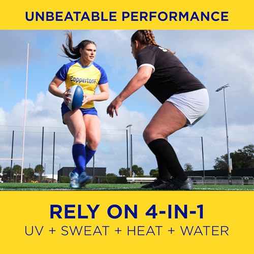 Coppertone Sport Sunscreen Spray SPF 50, Sweat, Heat and Water Resistant Sunblock, Lightweight, Oxybenzone Free, Spray Sunscreen Bulk Pack, 5.5 Oz Bottle, Pack of 3 (Packaging May Vary)
