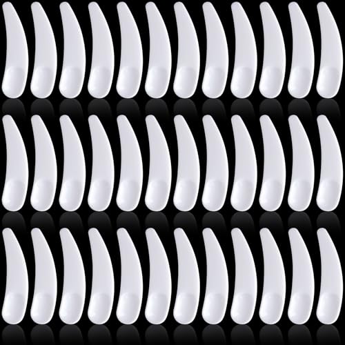 50PCS Cosmetic Spatulas, 2inch Small Makeup Spatula, Mini Plastic Skin Care Scoop, Face Mask Applicator, Facial Supplies for Estheticians Mixing and Sampling Women Girls