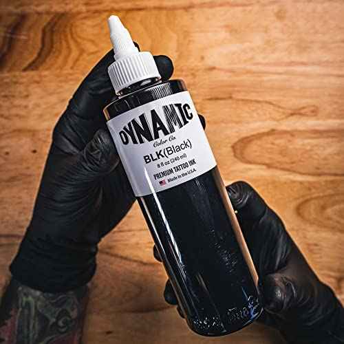 Dynamic Color Co Black Ink 8oz Bottle