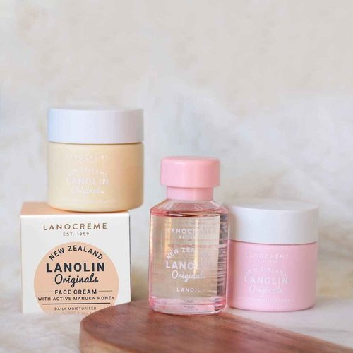Lanocreme New Zealand Lanolin Face Cream with Active Manuka Honey 100g ( Pack of 3)