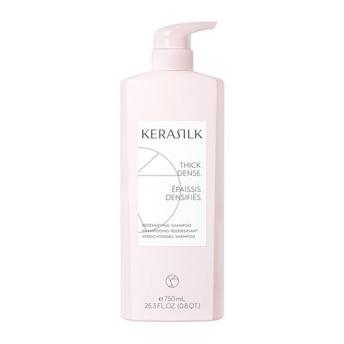 KERASILK Redensifying Shampoo |Leaves Hair Feeling Fuller & Thicker | Plumps Hair at Root for Denser Looking Strands | For Thinning, Weak Hair | 750ml