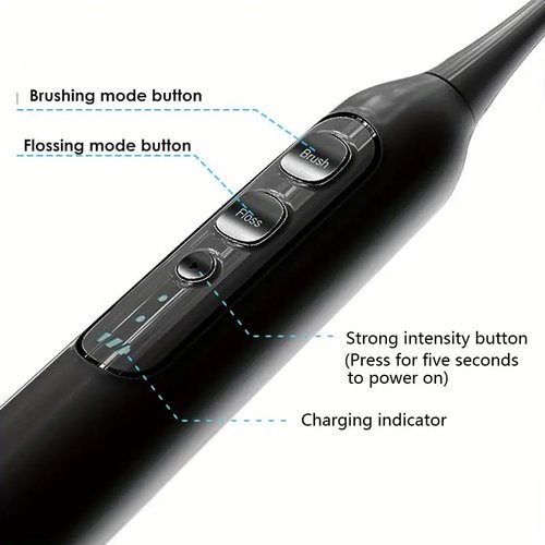 Carepik Electric Toothbrush with Water Flosser, Professional 2 in 1 Cordless Advanced Water Dental Flosser Toothbrush Combo, Portable for Travel and Home