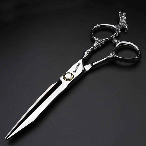 Sharonds 6/7 inch Professional Hair Cutting Scissors Set Hair Cutting Scissors Thinning Teeth Shears Set,Sliver Scissors,Barber,Salon,Hairdressing Scissors Kit,Japanese 440C Scissors (6-inch 3pc-A)