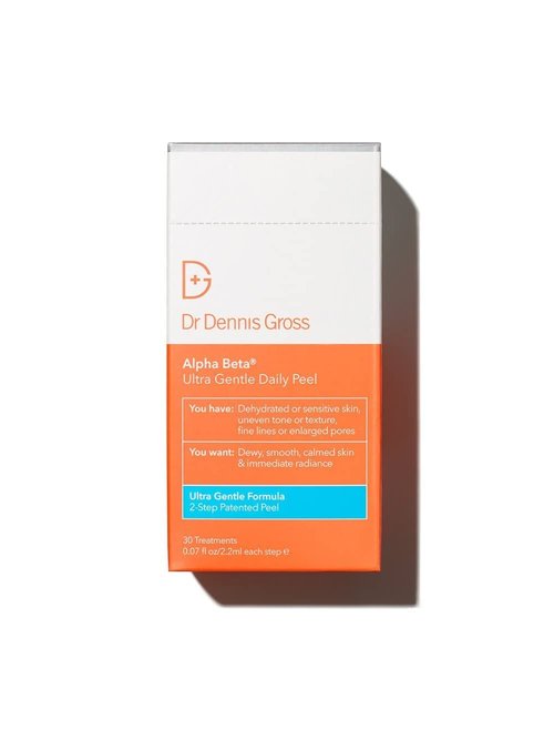 Dr. Dennis Gross Alpha Beta Ultra Gentle Daily Peel: for Dehydrated or Sensitive Skin, Uneven Tone or Texture, Fine Lines or Enlarged Pores (30 Treatments)