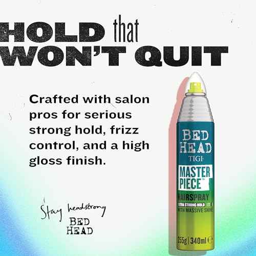 TIGI Bed Head Frizz Control Hair Spray, Masterpiece Extra Hold Hair Care Spray for Shiny and Glossy Hair, 10.3 oz