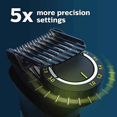 Norelco Philips Multigroom 7000 Series, All-in-One Trimmer, Beard Trimmer and Hair Clipper, 19-Piece Men's Grooming Kit for Beard, Head, Hair, Body, and Face, Soft Pouch, MG7910/49