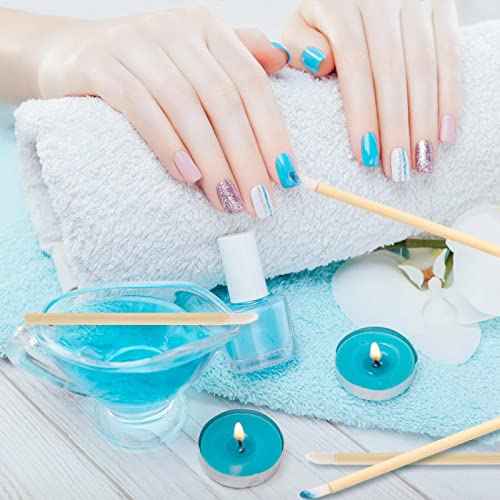 200pcs Disposable Bamboo Handle Lip Brushes Lipstick Lip Gloss Wands Applicator Makeup Tool