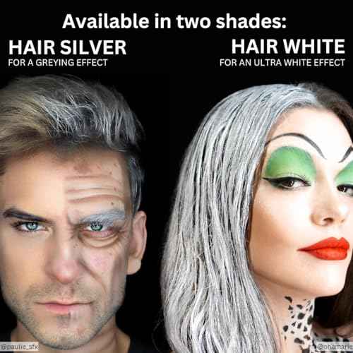 Mehron Makeup Hair White with Brush (1 oz)