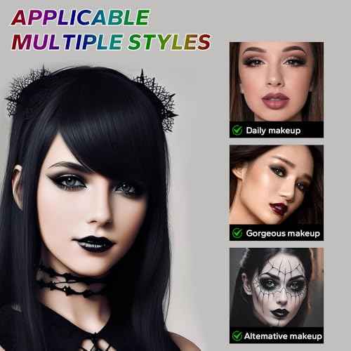 9 Color Smokey Eyeshadow Palette - Highly Pigmented Matte & Glitter Shades, Long-Lasting, Waterproof & Blendable, Black Silver Gray Eyeshadow Set for Sultry Glam (Reversal Star Smokey)