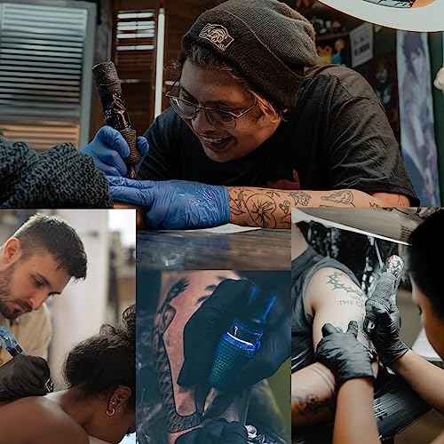 200pcs Machine Covers and 4pcs Grip Tape, Urknall Tattoo Pen Covers Grip Cover Barrier Sleeves Professional Tattoo Supplies