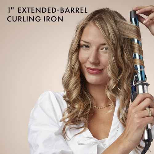 Nano Titanium Professional Curling Iron with Extended Barrel Perfect for Longer Hair