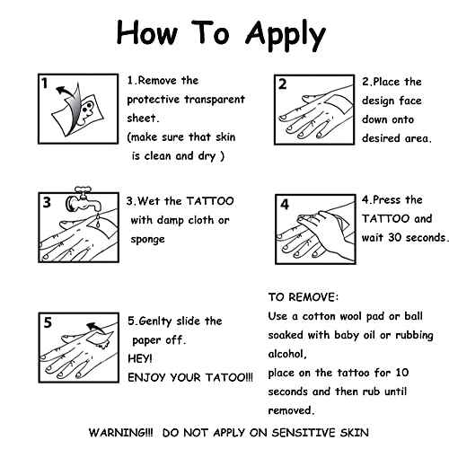 Christmas Temporary Tattoos for Kids - 6 large Sheets Christmas Holiday Fake Tattoos for Girls Boys Xmas Party Gifts Crafts Decoration