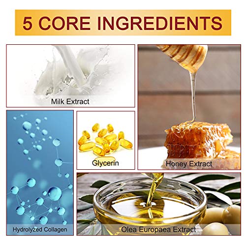 5 Pairs Hand Mask Gloves, Moisturizing & Repairing Treatment for Extra Dry & Rough Skin, Exfoliating Peeling Mask for Home Spa Care, Men & Women