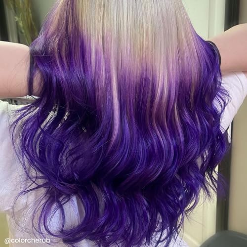 ARCTIC FOX Vegan and Cruelty-Free Semi-Permanent Hair Color Dye (4 Fl Oz, PURPLE AF)