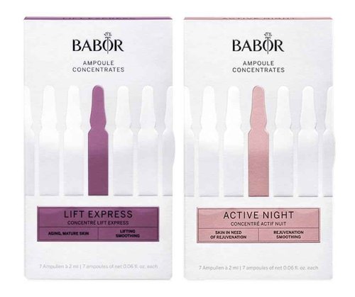 BABOR Lift Express & Active Night Ampoule Serum Concentrate Bundle