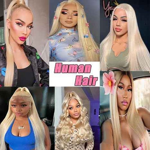 Atilck 30 Inch 613 13x6 Lace Front Wig Human Hair 200 Density Blonde Wig Human Hair 613 HD Lace Frontal Wigs Human Hair Pre Plucked 613 Wig (30 Inch)