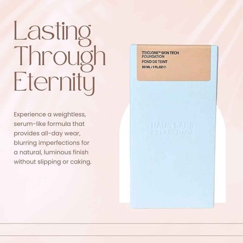 HAUS LABS BY LADY GAGA Triclone Skin Tech Medium Coverage Foundation with Fermented Arnica 160 Light Neutral