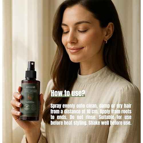 Prof Saracoglu Rosemary Hair Care Mist ? Sulfate-Free Herbal Hair Spray with Heat Protectant, Lightweight Detangler & Shine Enhancer for Frizz Control, 200 ml (6.8 fl oz)
