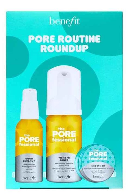 Benefit The Porefessional Travel Set, Good Cleanup, Tight N Toned and Smooth Sip