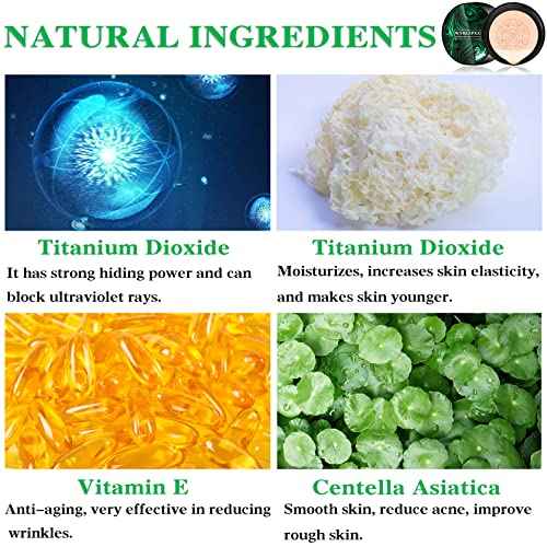 Mushroom Head Air Cushion CC Cream BB Cream Cushion Foundation Moisturizing Full Coverage Foundation Concealer Lasting Foundation Makeup Tone Makeup Base Primer£¨Natural£©