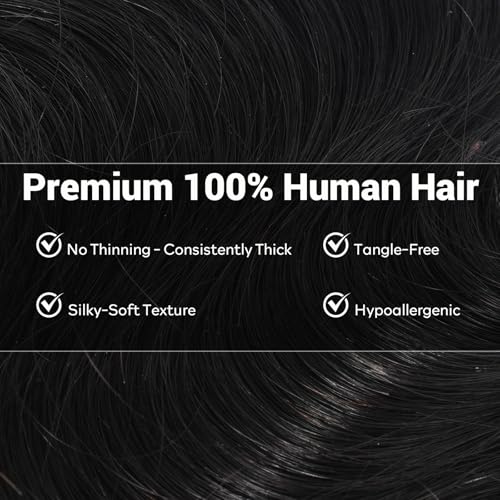 5x5 Closure Hd Lace Frontal,Invisible Natural Hairline Single Knot Free Part Silky Glueless Design Clean Lace Closure Deep Wave Natural Black 16 Inch