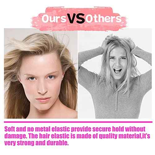 Multy-Colored Hair Ties, 120 PCS Large Elastic Bands, No Damage Ponytail Holders for Thick Hair, Women, Men and Girls