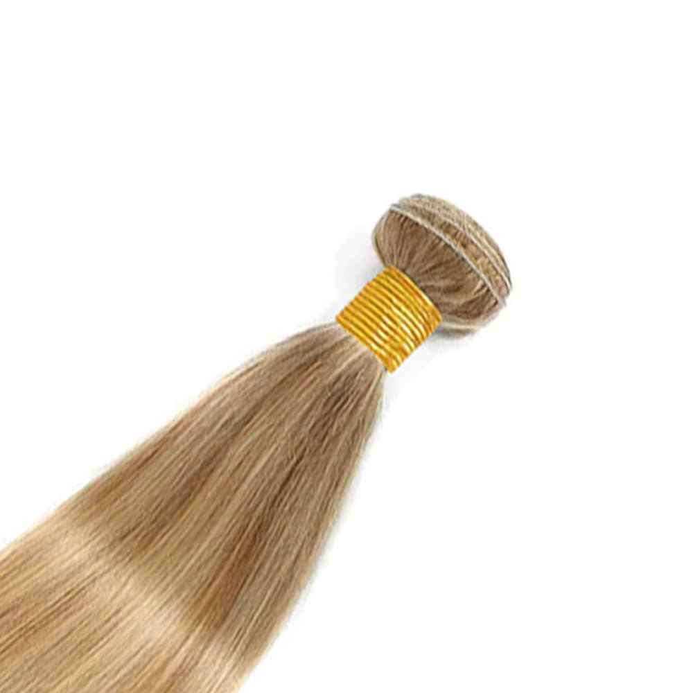 26 28 30 inch P27/613 Blonde Human Hair Bundles Blonde Straight Human Hair Bundles Brazilian Virgin Hair Two Tone #613 Blonde Mixed With #27 Hair Extensions