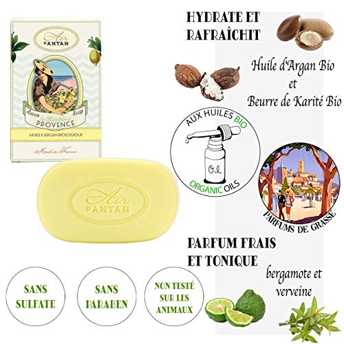Un Air d'Antan French Soap Gift Set for Women ? Natural Rose Scent, Mothers Day Gift, Bar Soap