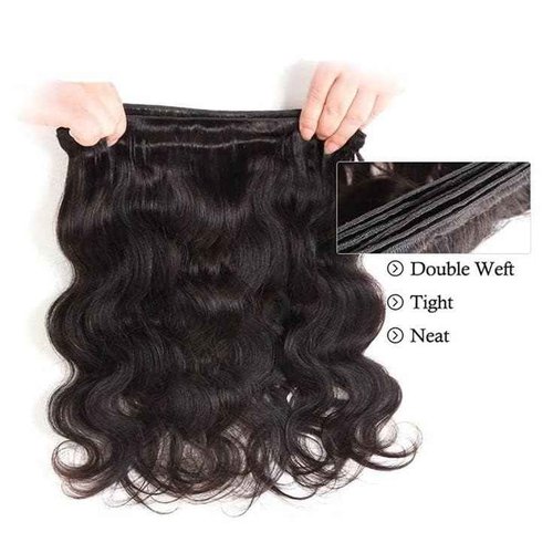 Human Hair Bundles Body Wave Bundles Human Hair 20 20 22 22 Inch 4 Bundles Human Hair 12A Grade 100% Unprocessed Brazilian Virgin Hair Body Wave 4 Bundles Human Hair Extensions Natural Color