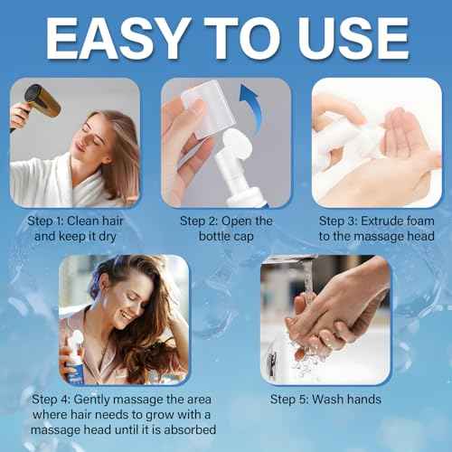 5% Minoxidil Hair Growth Foam Men and Women Suitable for Hair Thinning Receding Hairline and Hair Loss to Hair Regrowth Get Thicker Fuller Hair for Women and Men 3 Bottles 2.11 Ounces Each